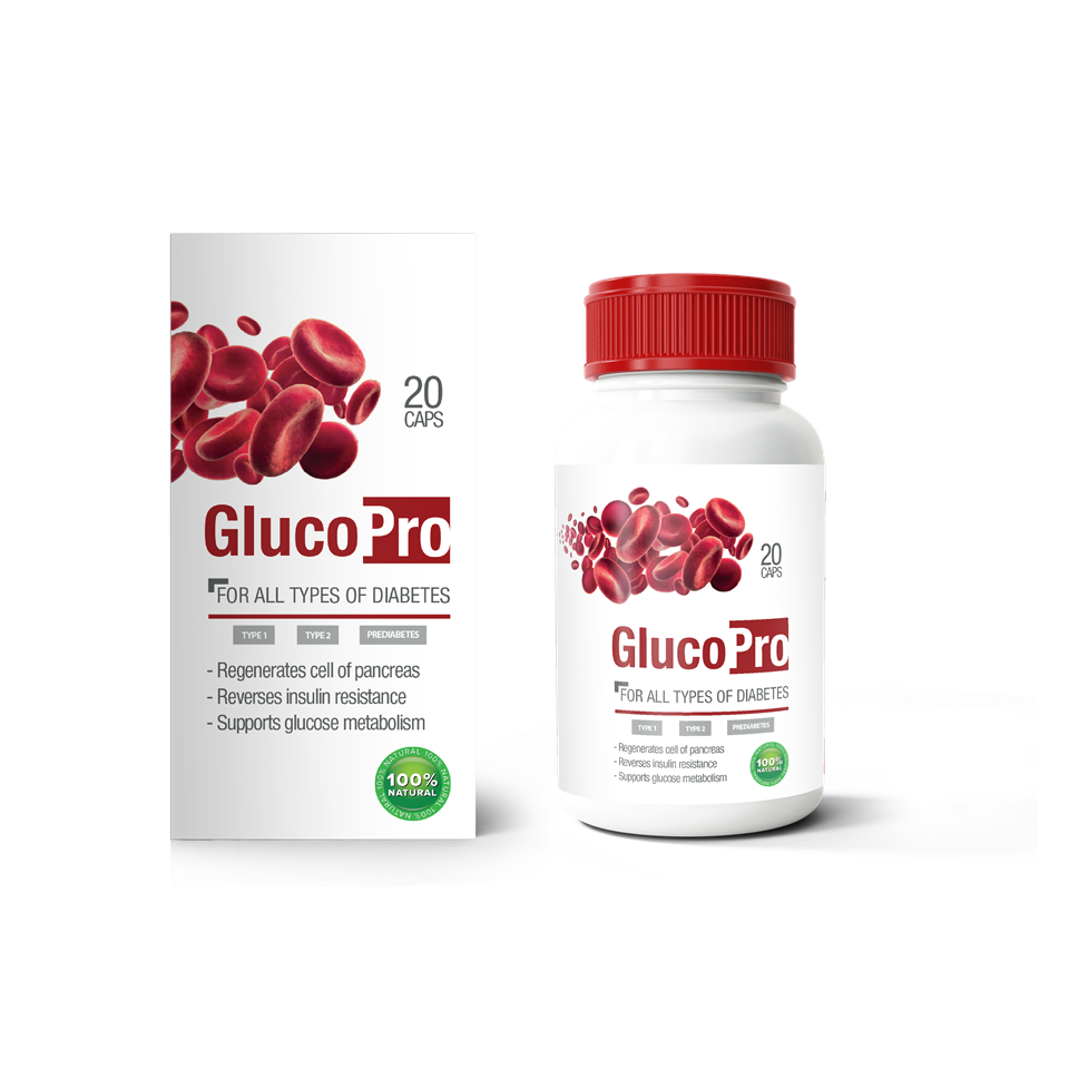 GlucoPRO product packaging